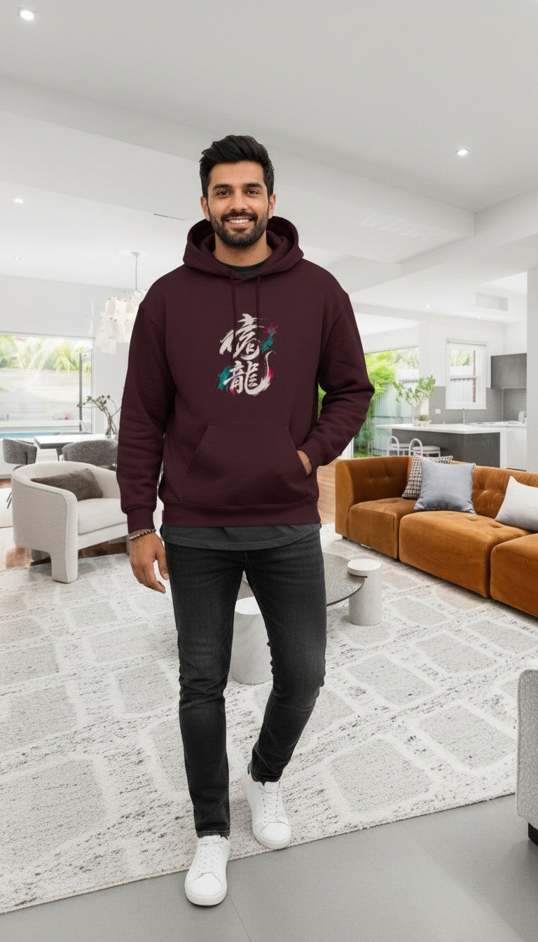 Dragon Spirit Unisex Hoodie | Dragon Graphic Heavyweight Cotton Hoodie