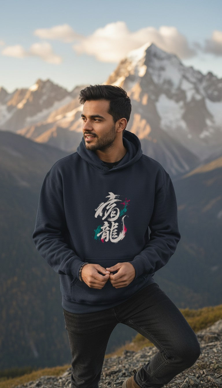 Dragon Spirit Unisex Hoodie | Dragon Graphic Heavyweight Cotton Hoodie