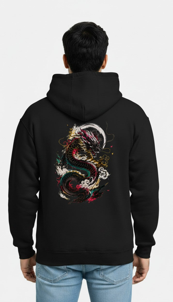 Dragon Spirit Unisex Hoodie | Dragon Graphic Heavyweight Cotton Hoodie